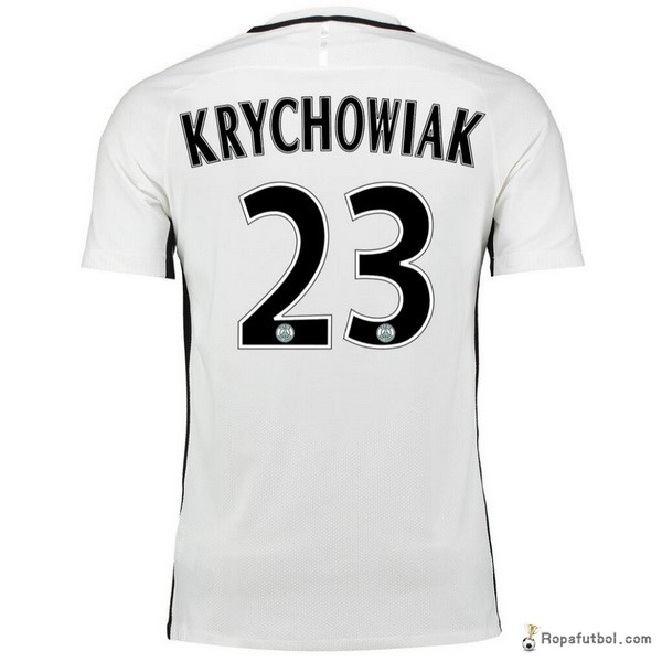 Camiseta Paris Saint Germain Replica Tercera Ropa Krychowiak 2016/17 Blanco